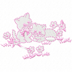 Cats Embroidery Design 1 Cats Embroidery Design 1